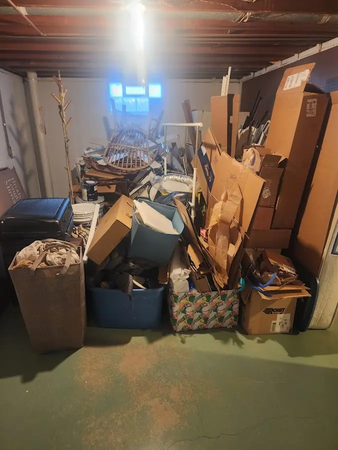 Roll-off dumpster container at job site for Construction Dumpster Rental in Norfolk